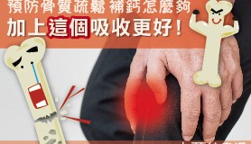 補充鈣質及維他命D來儲存骨本