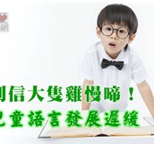 如果開口這麼難，淺談兒童的語言發展遲緩
